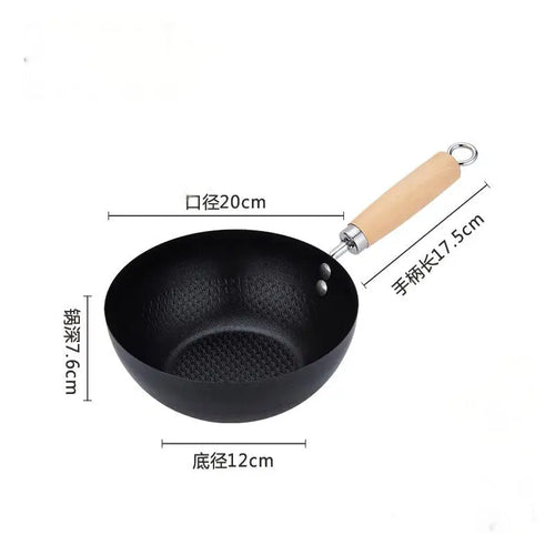 Frying Pan Non-Stick Iron Pan Mini Frypan Pot Saucepan Cooking