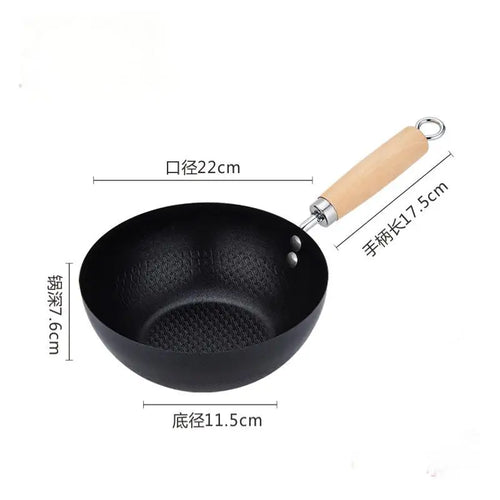 Frying Pan Non-Stick Iron Pan Mini Frypan Pot Saucepan Cooking