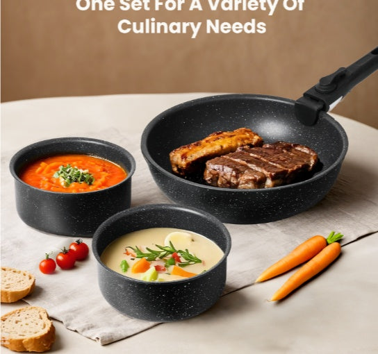 12 POTS And Pans Set, Non-stick Kitchen Cookware Set