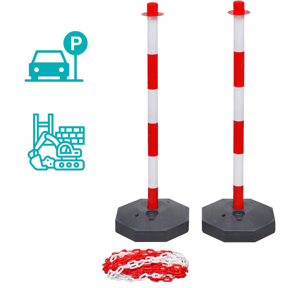 Dopravný stĺpik s reťazou, 4 ks-2