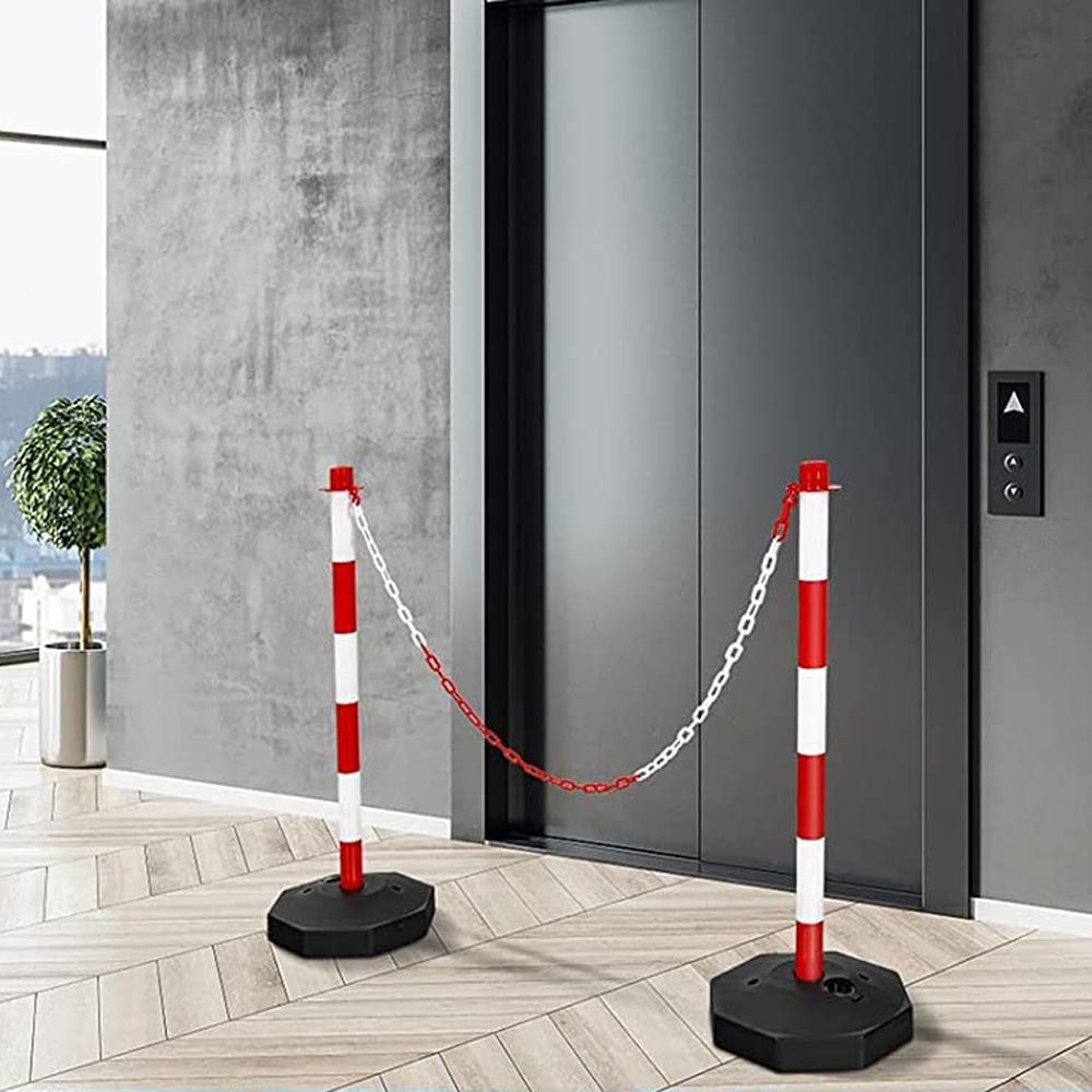 Dopravný stĺpik s reťazou, 4 ks-1