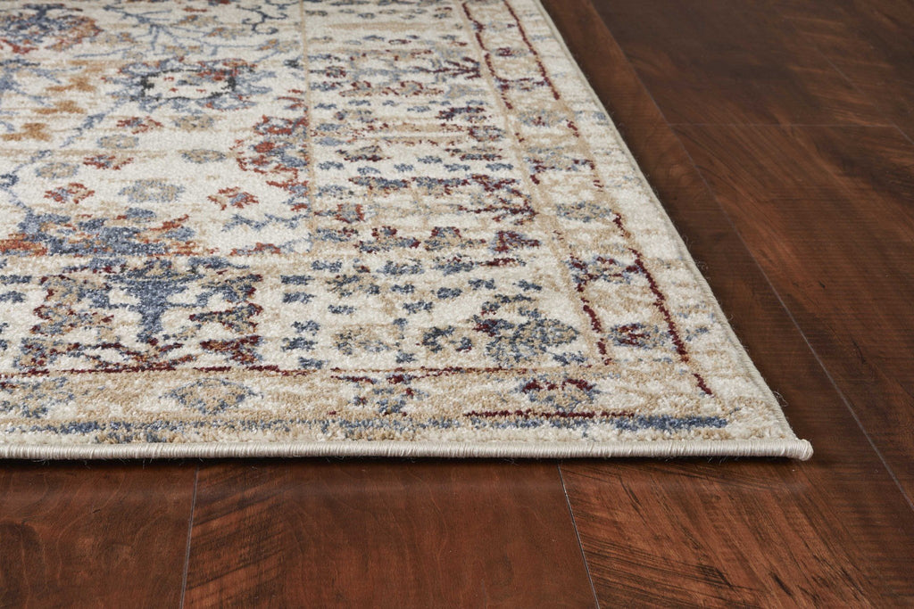 91" X 130" Beige Polypropylene Rug