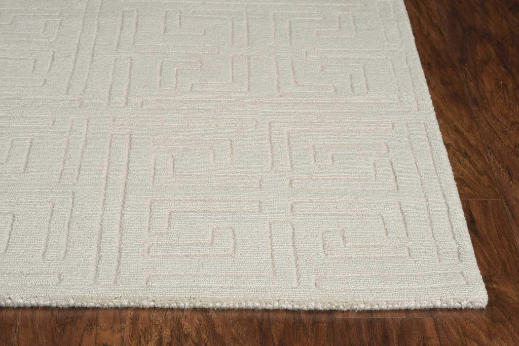 91" X 130" Beige Polypropylene Rug