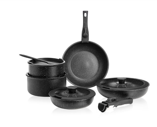 12 POTS And Pans Set, Non-stick Kitchen Cookware Set