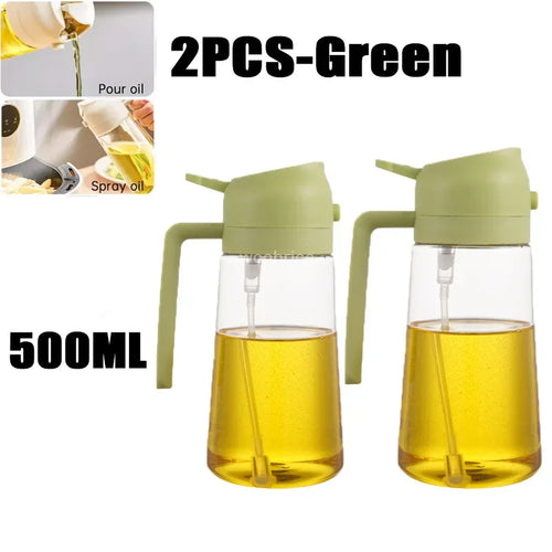 2in1 Kitchen Spray Oil Dispenser Oil Sprayer Polisher or Oil Brush for